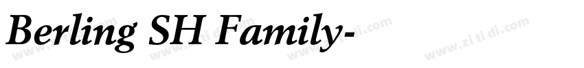 Berling SH Family字体转换